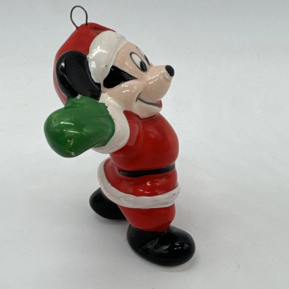 Vintage Schmid Disney Mickey Mouse Ceramic Christmas Ornament